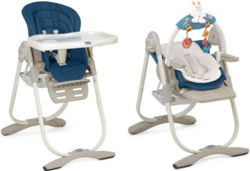 Chicco Jídelní židlička Polly Magic Deep Blue 2014