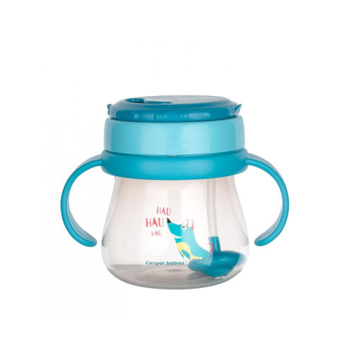 Hrníček sportovní se slámkou a závažím 250 ml Canpol babies