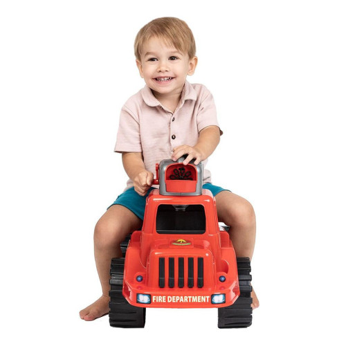 Dětské hasičské odrážedlo s bublifukem 70 cm Bayo