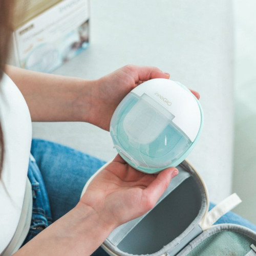 Přenosná elektrická odsávačka mateřského mléka GIOmum Line Premium Warm Single innoGIO