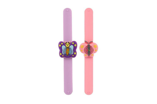 Hodinky dětské samonavíjecí motýl silikon 22 cm