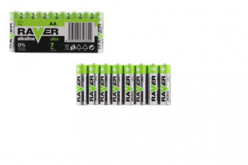 Baterie LR6/AA 1,5 V alkaline ultra RAVER 8ks