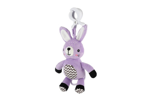 Natahovací hrací strojek plyš 30 cm závěs na postýlku/kočárek Babyted