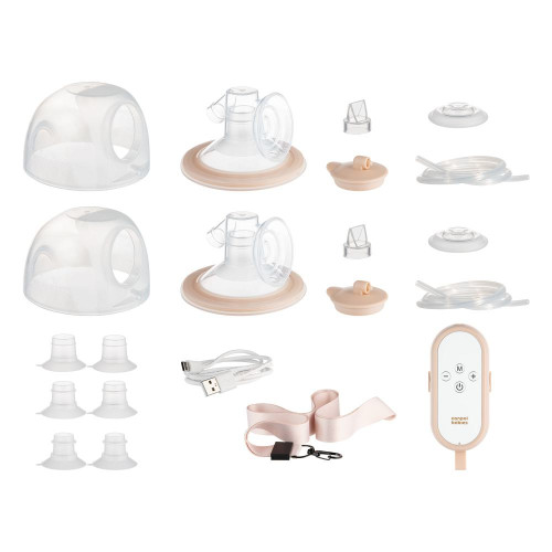 Dvojitá odsávačka mateřského mléka do podprsenky MilkShell Canpol babies