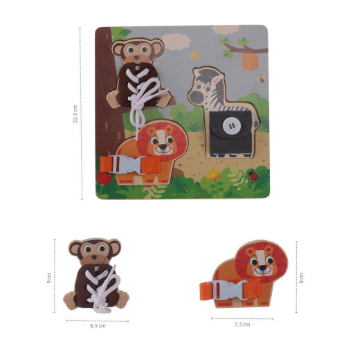 Dřevěné montessori puzzle, Wood Zopa