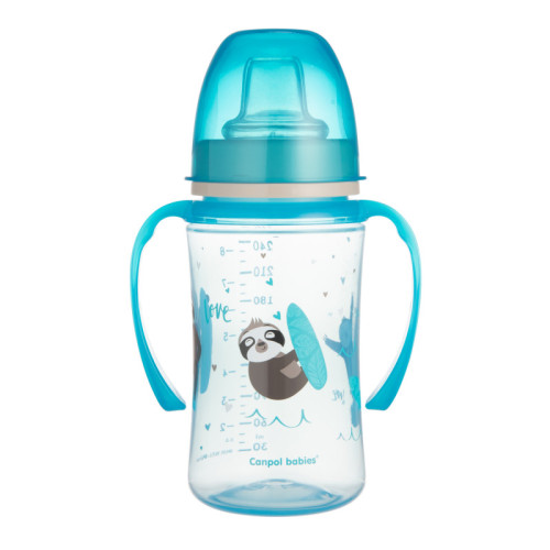 Nevylévací hrníček Canpol Easy start cup se širokým hrdlem 240ml