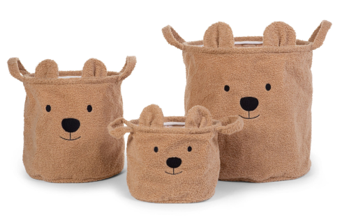 Koš na hračky Teddy Beige 40 x 40 x 40 cm Childhome