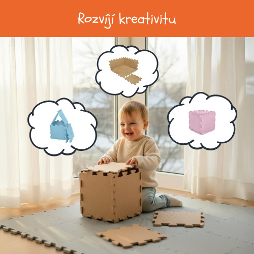 Pěnová podložka Puzzle 30x30 cm 9 ks Zopa