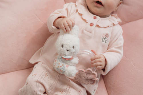 Chrastítko s korálky králíček Miffy Lucky Blossom Little Dutch