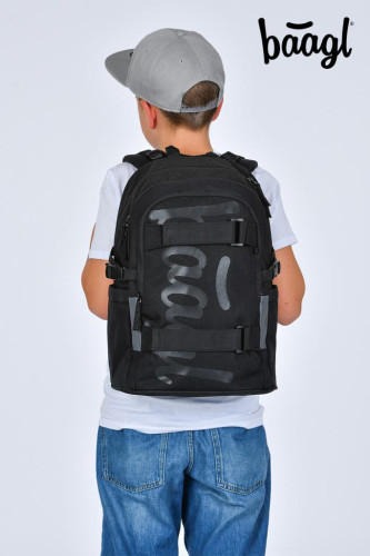 Školní batoh Skate Uni černý GRS Baagl
