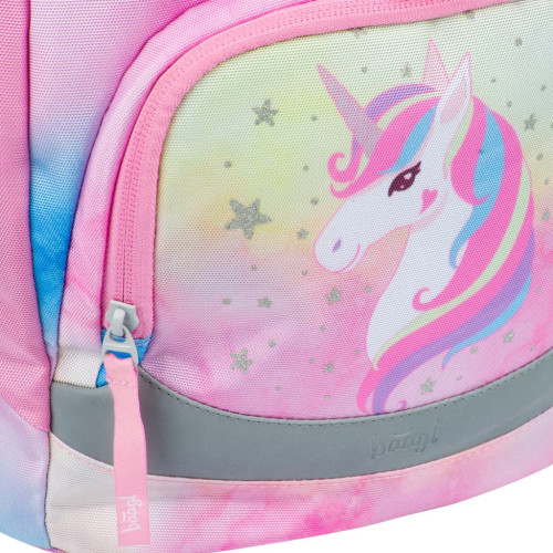 Set 3 Airy Rainbow Unicorn: aktovka, penál, sáček Baagl