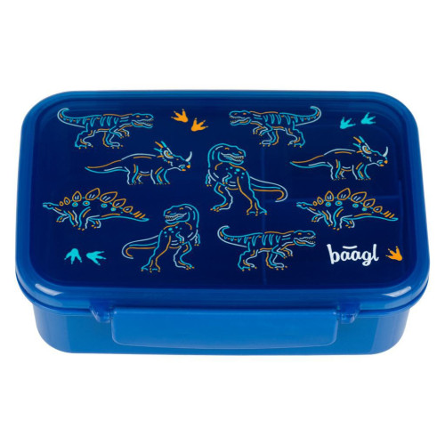 Box na svačinu s přihrádkami Dino Baagl