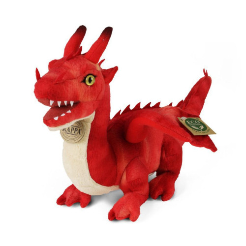 Plyšový drak 40 cm červený Rappa