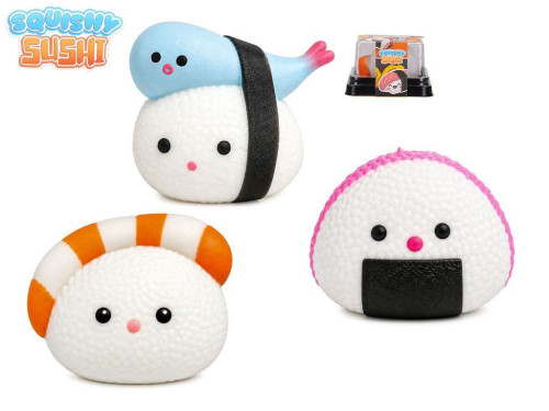 Squishy Sushi Kawaii kamarád 5 cm – mačkací antistresová hračka 1 ks
