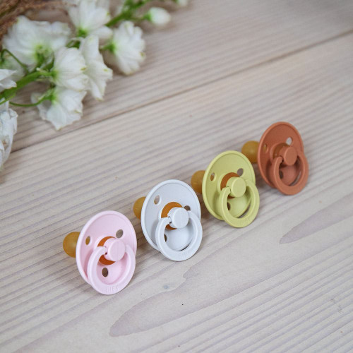 Dudlíky kaučuk 2 ks 0-6 měsíců Colour Bibs
