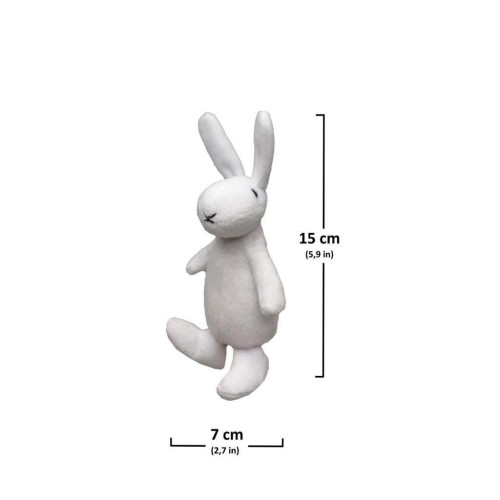 Prstový maňásek králík Bobek 15 cm