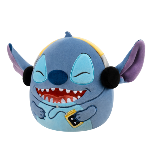 Squishmallows Disney Stitch se sluchátky, 25 cm