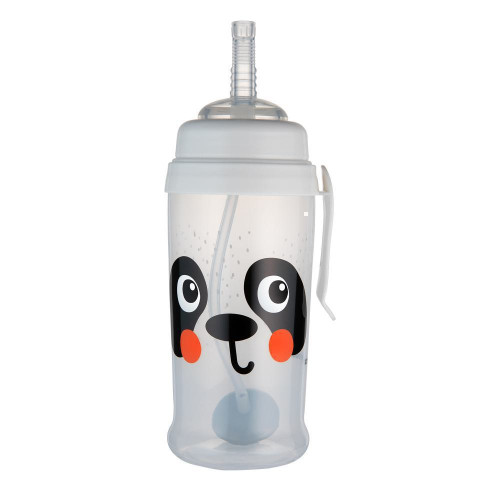 Lahev nevylévací sportovní se slámkou a závažím BabiesBoo 350 ml Canpol babies