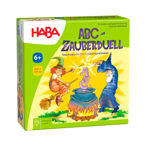 Mini hra pro děti Čarodějnický duel ABC Haba