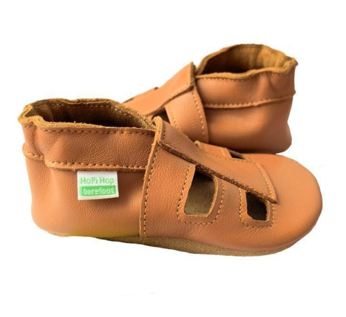 Kožené capáčky sandálky barefoot Vel. XL (18-24 měs.) Hopi Hop