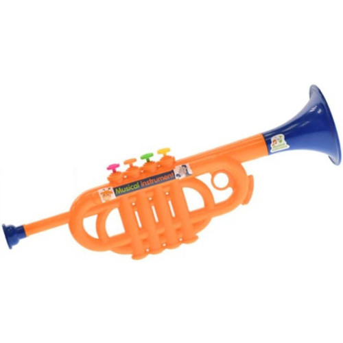 Trumpeta dětská plastová barevná 35 cm