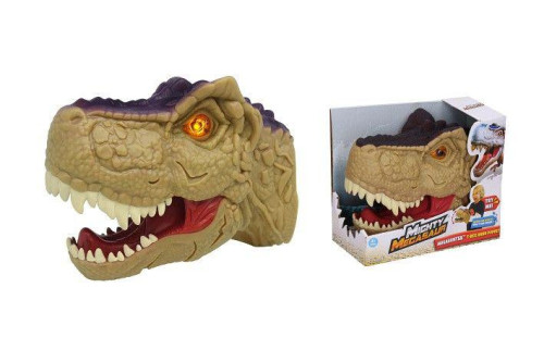 Dino hlava s efekty na ruku 20 cm