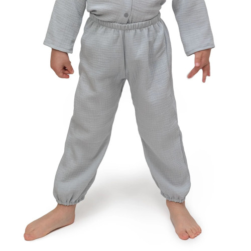 Dětské mušelínové kalhoty Luca Dove Grey Esito