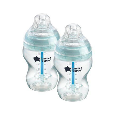 Kojenecká láhev C2N ANTI-COLIC, 2ks 260ml, 0+m