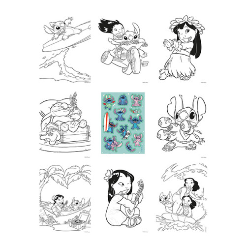 Omalovánkový set Lilo & Stitch