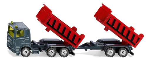 Nákladní auto se sklápěcí korbou a vlekem Siku