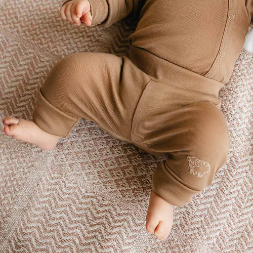Merino rostoucí legíny karamelové Eevi