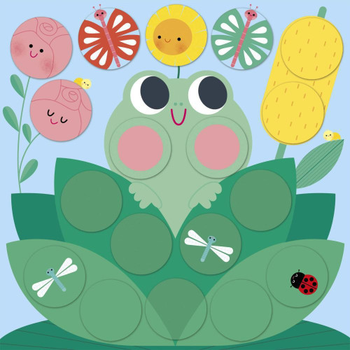 Kreativní sada My Arts & Crafts Kulaté samolepky Janod
