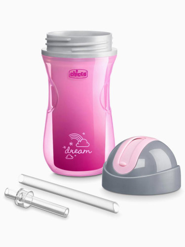 Hrneček Sport termo s brčkem 266 ml 14 m +