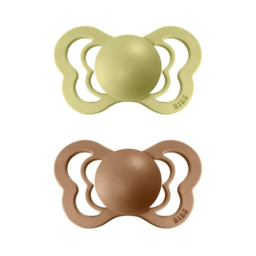 Bibs dudlíky silikon ortodonické 2 ks Couture 0 - 6 měsíců
