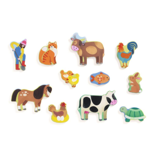 Vkládací puzzle Farma Djeco