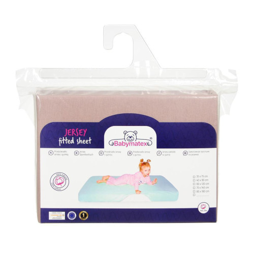 Prostěradlo jersey s gumou 70 x 140 cm BabyMatex
