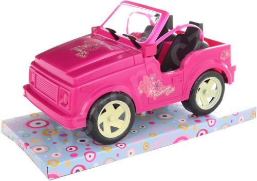 Auto pro panenky růžové