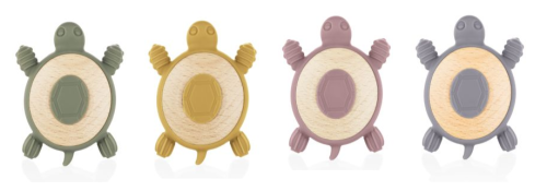Silikonové dřevěné kousátko Turtle Zopa