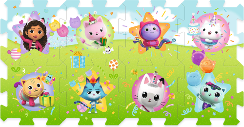 Pěnové puzzle Gabby 2024 32 x 32 x 1,5 cm Trefl