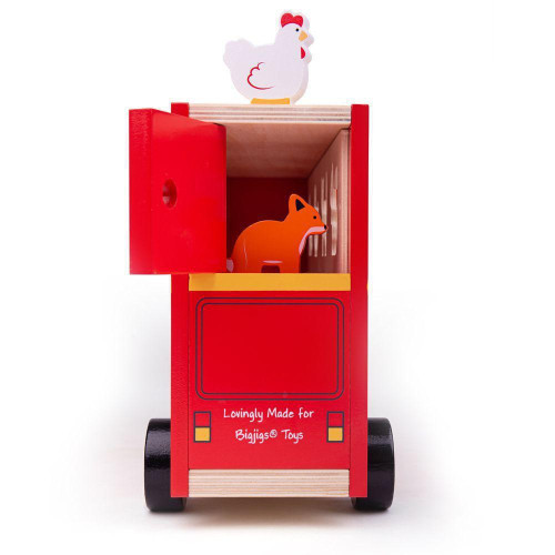 Dřevěný autobus se zvířátky Bigjigs Toys