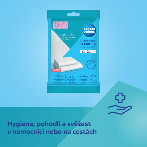 Canpol babies Hygienické jednorázové ručníky set 2 ks
