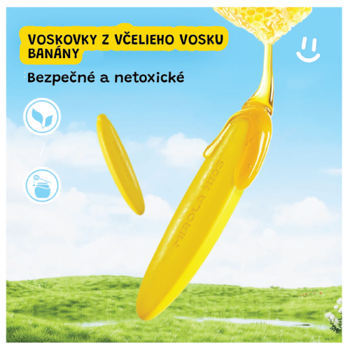 První voskovky ze včelího vosku Banány 12 ks Jarmelo