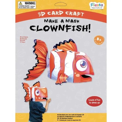 Kreativní sada 3D maska Klaun očkatý Fiesta Crafts