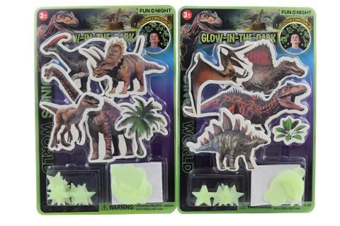 Svítící nalepovací dinosauři