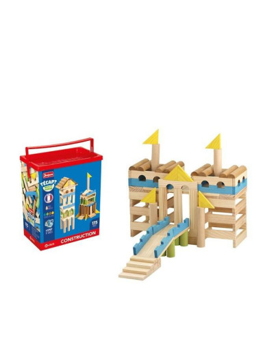 Dřevěná stavebnice Técap Multiform 175 dílů Jeujura