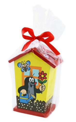 Pokladnička Krtek dřevo 8 x 13 cm