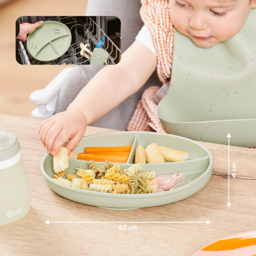 Silikonový talíř Green Babymoov