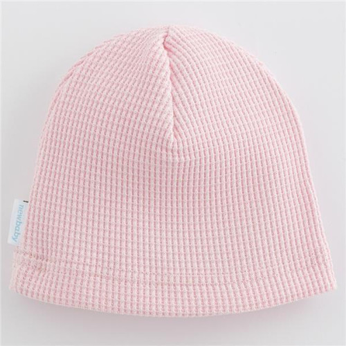 Kojenecká bavlněná čepička New Baby Luxury clothing růžová