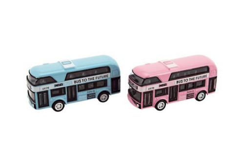 Autobus patrový kov/plast na zpětné natažení 9,5 cm