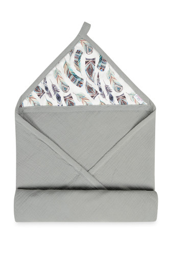 Mušelínová osuška s kapucí Design 85 x 85 cm Babymatex